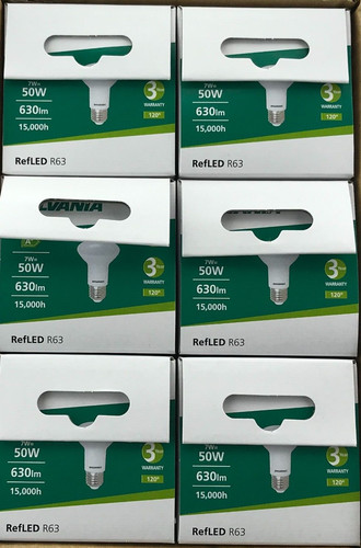 6er pack led r63 sylvania - 6er, 7w