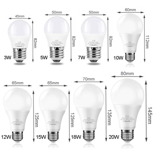 E27 led 7w - e27, 12w
