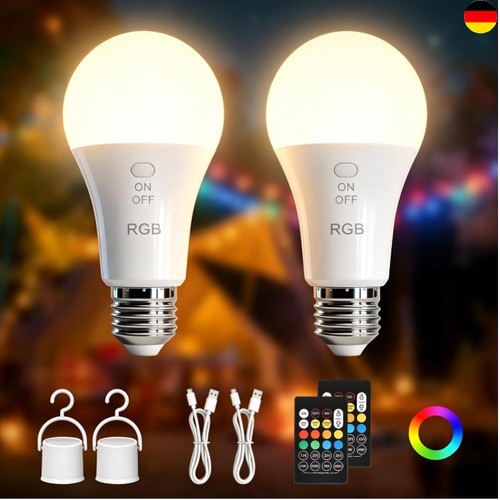 E27 led rgb aufladbare - led,